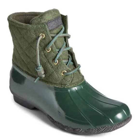 NEW Sperry Saltwater Quilted Waterproof Rain Boot - Picture 1 of 7